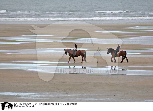 Reiter am Strand / riders on the beach / HB-01330