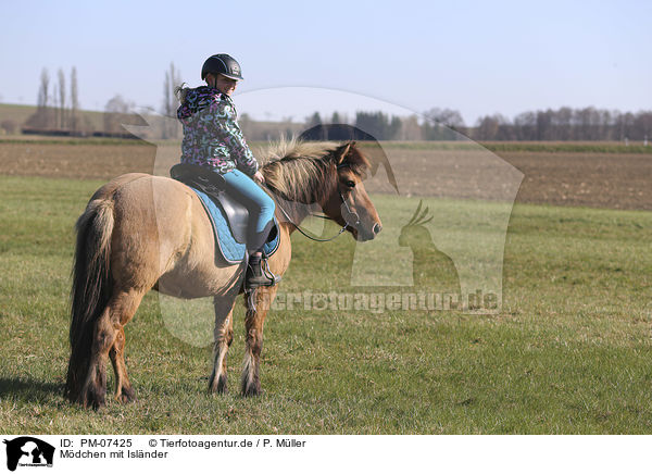 Mdchen mit Islnder / girl with Icelandic Horse / PM-07425