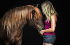 Frau und Pony