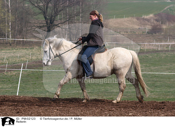 Reiterin / riding woman / PM-02123