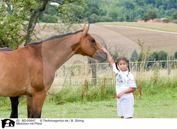 Mdchen mit Pferd / girl with horse / BD-00647