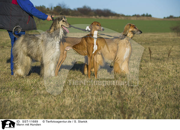 Mann mit Hunden / SST-11689