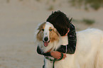 Kind und Amerikanischer Collie