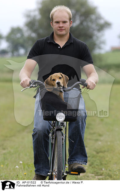 Fahrradfahren mit Hund / biking with dog / AP-01522