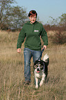 Gassi gehen mit Border Collie