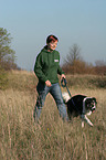 Gassi gehen mit Border Collie