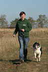 Gassi gehen mit Border Collie