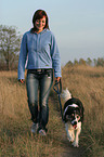 Gassi gehen mit Border Collie