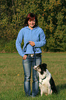 Frau und Border Collie