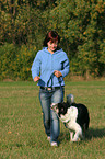 Frau und Border Collie