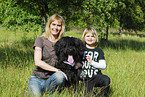 Familie mit Briard