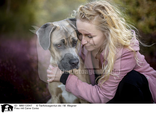 Frau mit Cane Corso / MW-13547