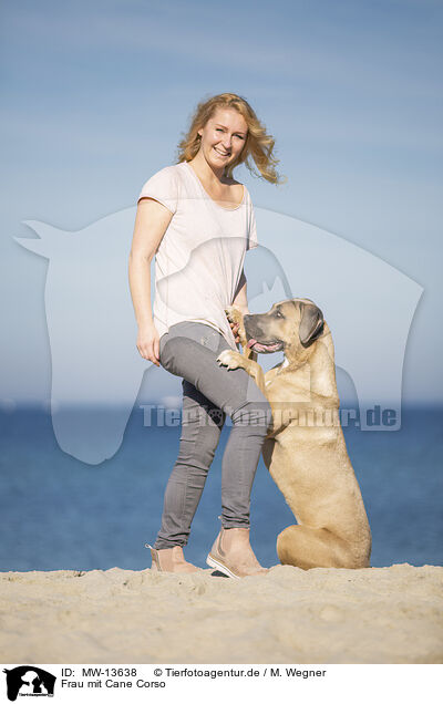Frau mit Cane Corso / MW-13638