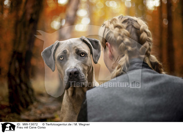Frau mit Cane Corso / MW-13672