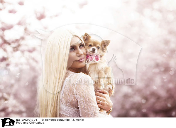 Frau und Chihuahua / JAM-01794