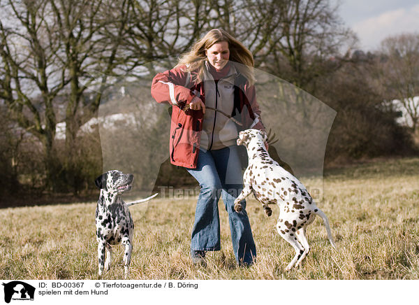 spielen mit dem Hund / BD-00367