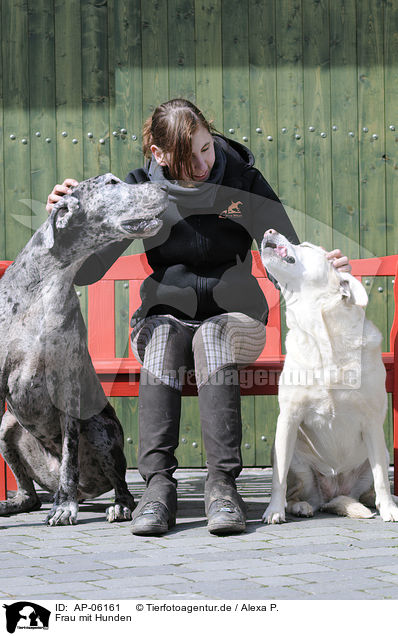 Frau mit Hunden / AP-06161