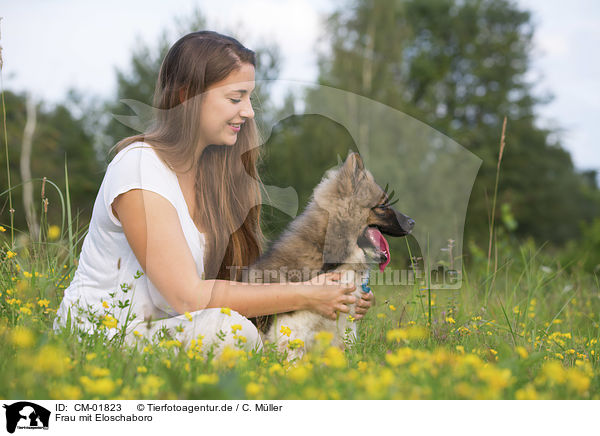 Frau mit Eloschaboro / woman with Eloschaboro / CM-01823