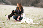 Mdchen mit Hunden