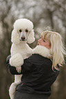 Frau und Gropudel