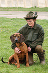 Jgerin mit Hannoverschem Schweihund