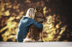 Frau und Harzer Fuchs