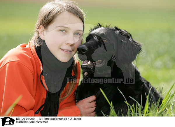 M�dchen und Hovawart / girl and Hovawart / DJ-01060