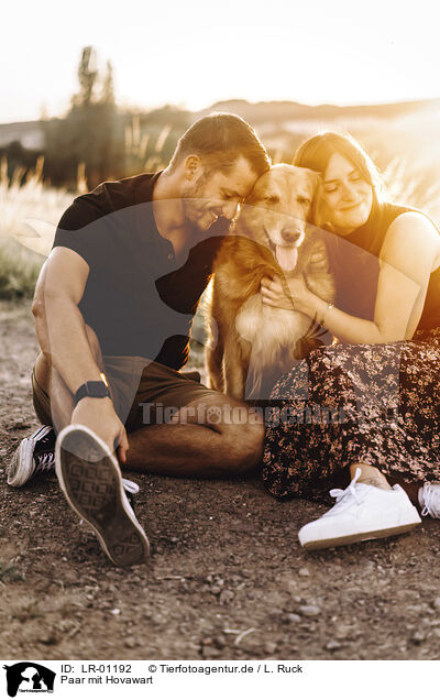 Paar mit Hovawart / LR-01192