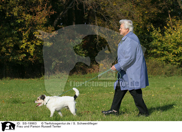Frau und Parson Russell Terrier / woman and Parson Russell Terrier / SS-19963