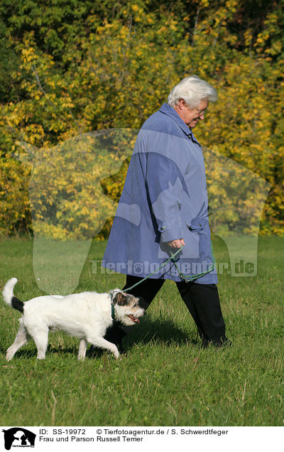 Frau und Parson Russell Terrier / woman and Parson Russell Terrier / SS-19972