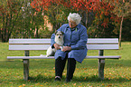 Frau und Parson Russell Terrier