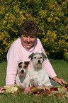 Frau und Parson Russell Terrier