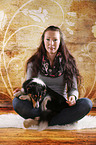 Frau und Sheltie