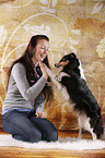 Frau und Sheltie