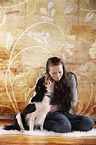 Frau und Sheltie