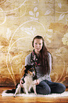 Frau und Sheltie
