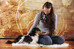 Frau und Sheltie