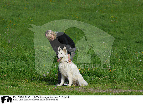 Frau und Weier Schweizer Schferhund / SST-05195