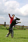 Dobermann beim Dog Dancing