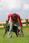 Dobermann beim Dog Dancing