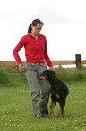 Dobermann beim Dog Dancing