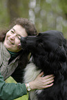 Frau mit Border Collie