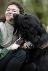 Frau mit Border Collie