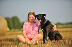 Frau und Mischling