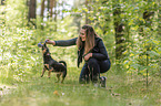 Frau und Mischling