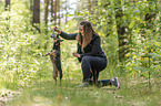 Frau und Mischling