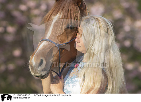 Frau mit Araber / woman with Arabian Horse / EHO-01515