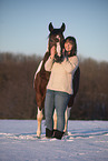 Deutsches Reitpony im Winter