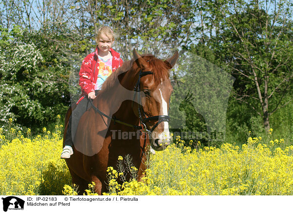 Mdchen auf Pferd / IP-02183