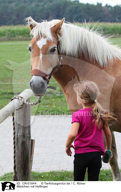 Mdchen mit Haflinger / girl with haflinger horse / CR-01844